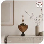 شکلات خوری چوبی پایه دار دو رنگ