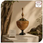شکلات خوری چوبی پایه دار دو رنگ سری ریوا - تصویر 6