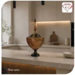 شکلات خوری چوبی پایه دار دو رنگ