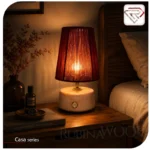 آباژور شارژی چوبی روبی سری کاسا - تصویر 4