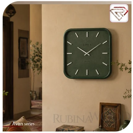 ساعت دیواری چوبی لوتوس سری آوان
